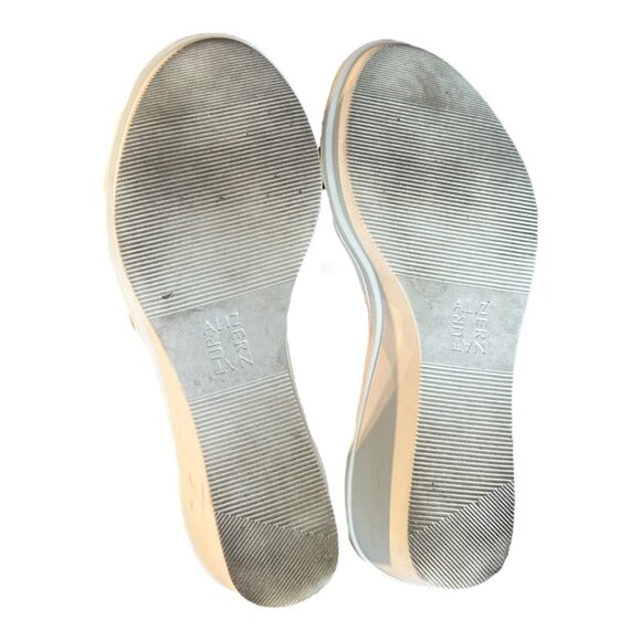 Naturalizer Riviera Wedge Crisscross Leather Sandal in Tan - Picture 5 of 6